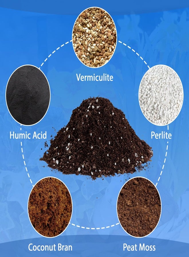 Halatool 3QT Indoor Potting Soil for Plants Orchid Potting Mix Garden Top Succulent Bonsai Soil for Aloe Vera Houseplants Flowers Vegetables & Herbs - Image 2