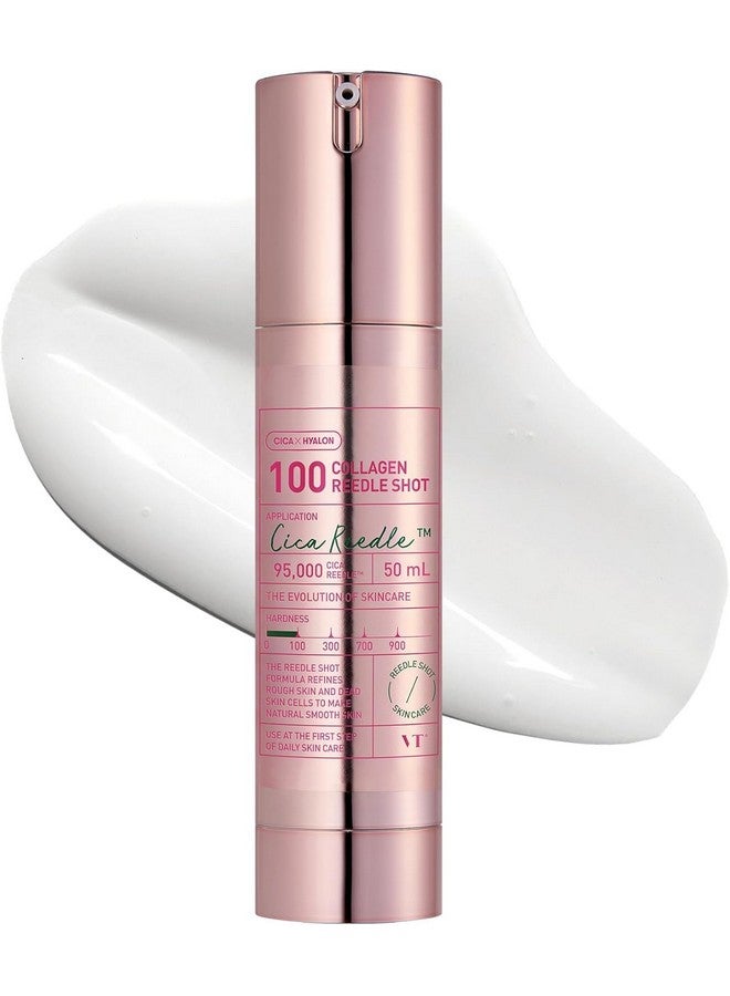 VT COSMETICS VT COSMETICS Collagen Reedle Shot 100, Firming & Elasticity Microneedling Serum, 500Da Collagen Exosome, Centella-Asiatica, Fine Lines, Soft Skin, Glass Skin, Korean Skin Booster, 1.69Fl Oz(50ml) - Image 1