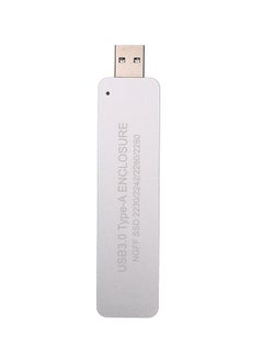 نيبمينينت حافظة محرّك أقراص SSD بمنفذ USB3.0 Type-A NGFF(M.2) لون فضيّ  - Image 1