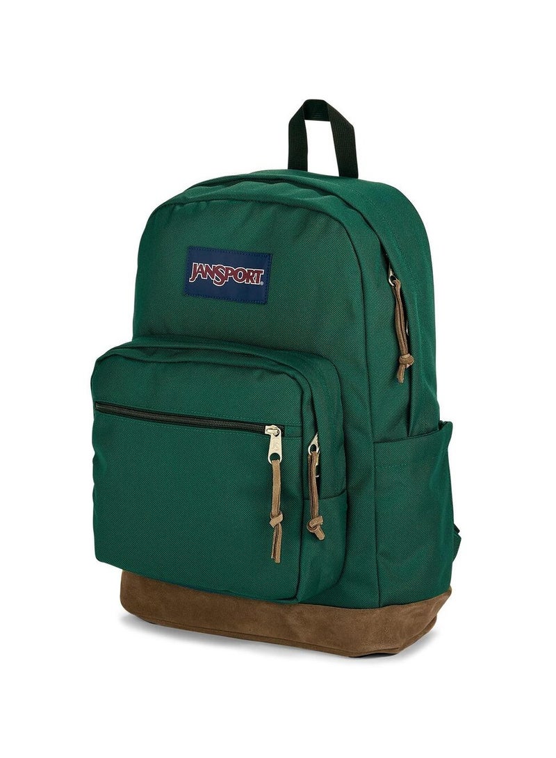 JANSPORT 【School season】Classic Colorful School Bag with Leather Computer Compartment Must-Have Back-to-School Travel Bag Laptop Bag for Students  - Image 1