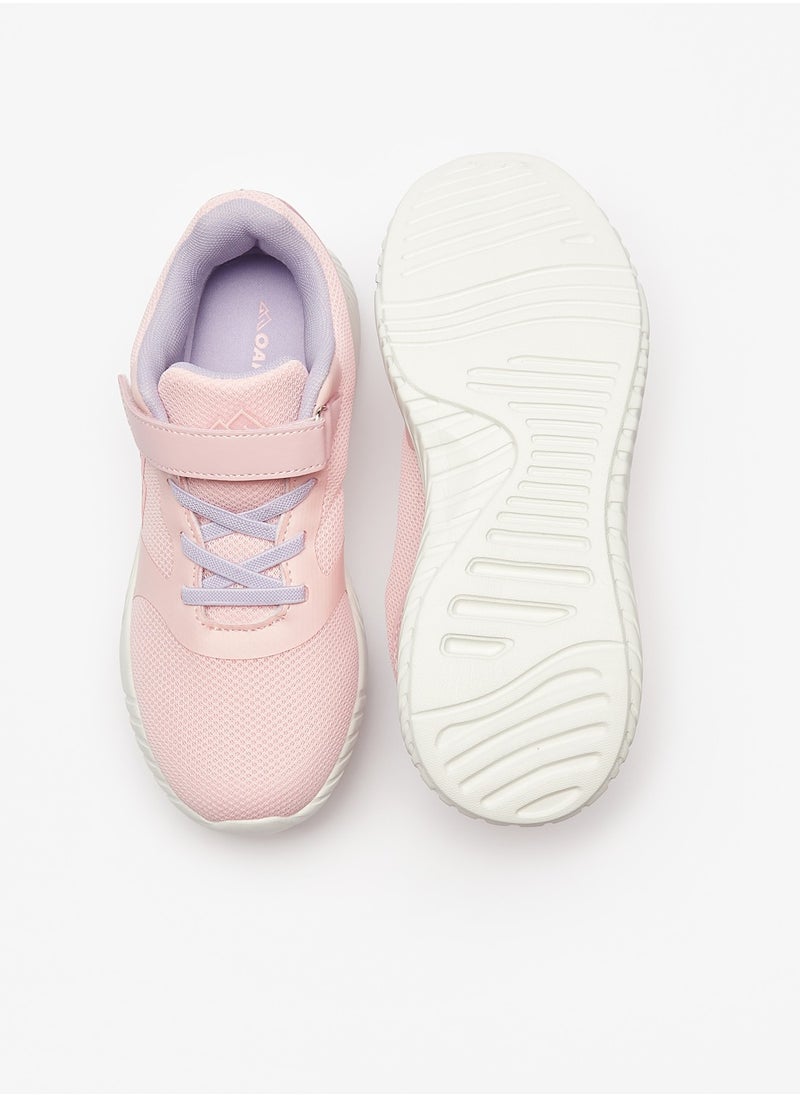Oaklan by Shoexpress - Girls Textured Sports Shoes with Hook and Loop Closure - Image 1