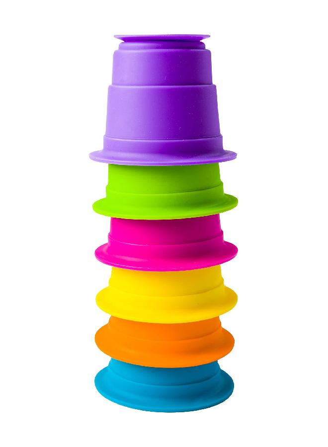 Fat Brain Toys Suction Kupz - Creative Tactile Learning Sensory Toys for Babies & Toddlers, Cups - Image 1