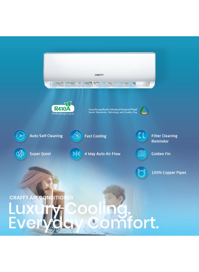 CRAFFT Wall-mounted Split Air Conditioner - On/Off - Image 3
