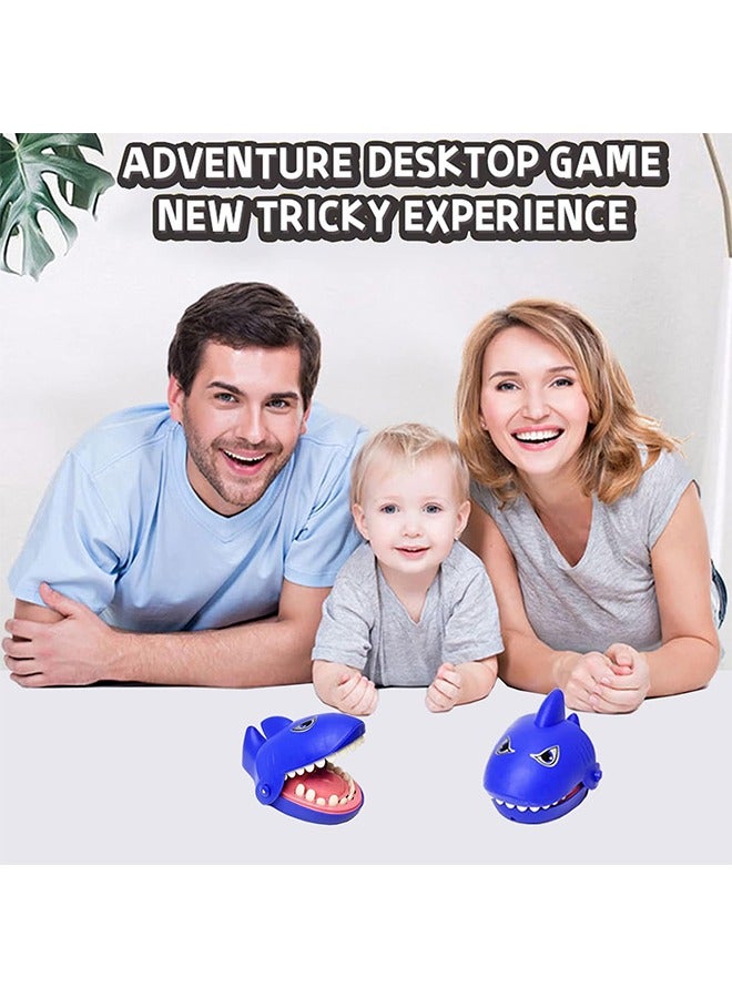 اتش واي لعبة أسنان طبيب أسنان القرش ، لعبة لعبة إصبع لدغة فم القرش للأطفال ، لعبة أسنان القرش بحجم السفر الممتعة ، لعبة اختبار جريئة للأطفال الأطفال الصغار هدية الكبار هدية هدية داكنة (أزرق) - Image 4