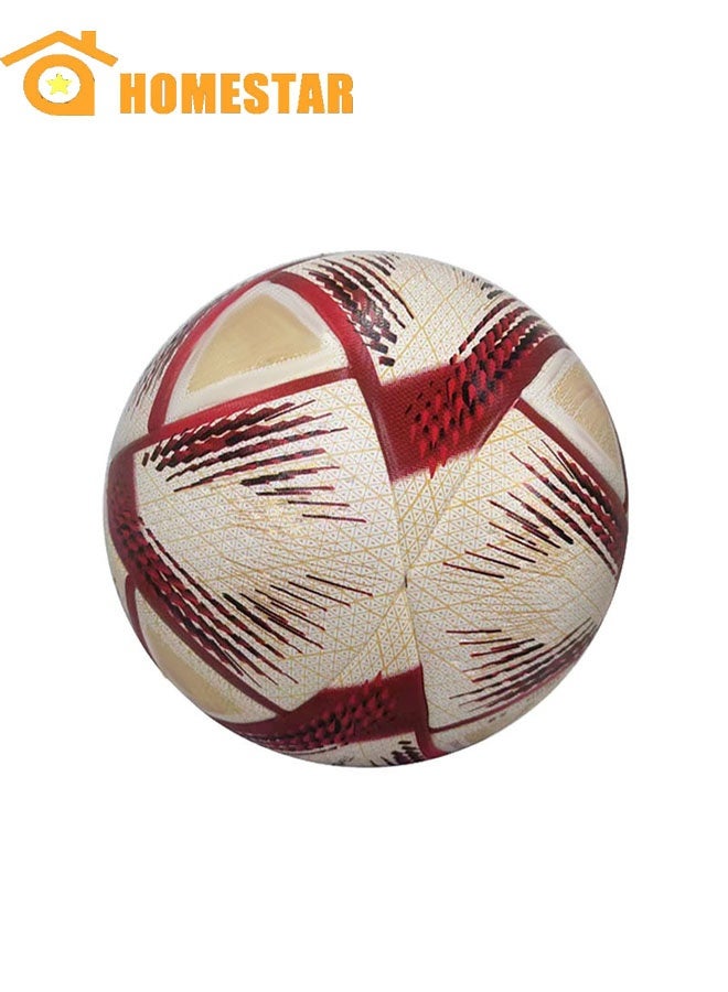 هومستر كرة القدم ، كرة القدم التدريبية ، الكرة النهائية لكأس العالم ، المرتبطة الحرارية ، الحجم 5 ، متينة للمباريات المكثفة والتدريب - Image 1