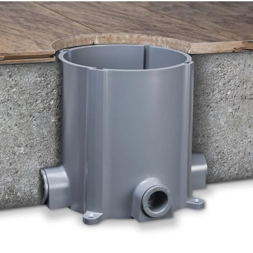 Hubbell Non-Metallic Floor Box for Concrete Pour, with 3/4 and 1 in. Hubs - Image 4