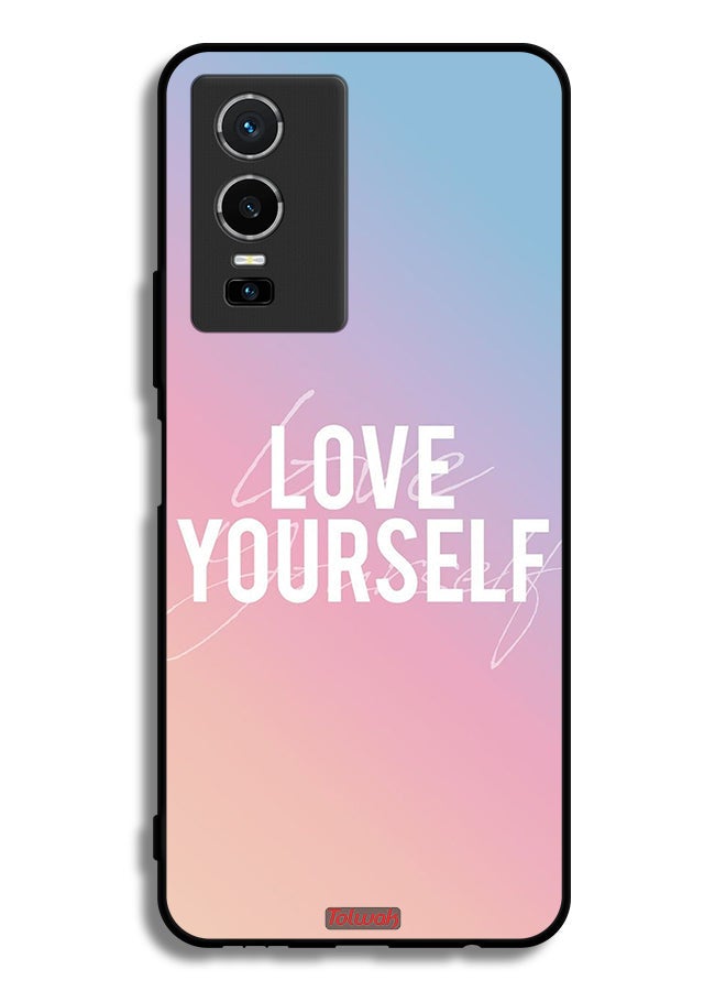 Tolwak Vivo Y76 5G Protective Case Cover Love Yourself - Image 2