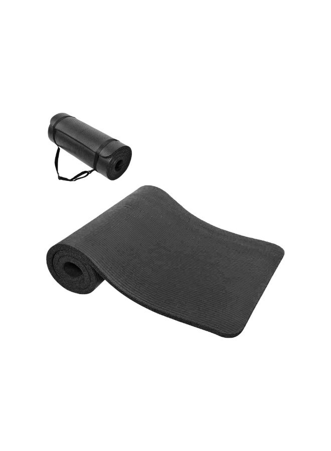 Yoga Mat Fitness & Exercise Mat with Easy-Cinch Yoga Mat Carrier Strap,Thick 183 * 60 * 1cm Workout Mats for Yoga, Pilates and Floor Exercise