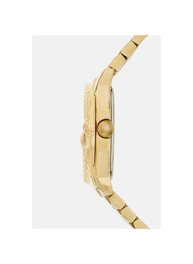 Roberto Cavalli RV1L225M0051 Women’s Watch – Franck Muller Collaboration, Gold Stainless Steel Bracelet with Green Dial, Luxury Quartz Timepiece - Image 4