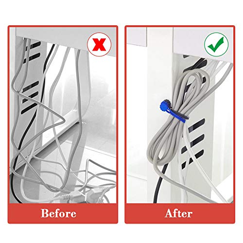 Rich&Ray Reusable Silicone Twist Ties, Magnetic Cable Ties with Strong Magnet for Organizing Cables, Hanging Stuff, Used in Many Ways or Just for Fun (6C - 6pack) - Image 2