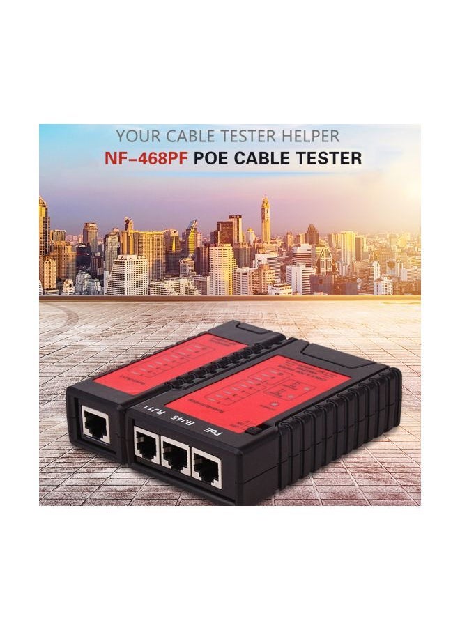 NIBEMINENT Network Cable Tester Black/Red  - Image 3