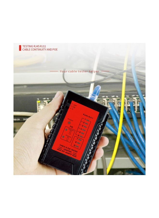 NIBEMINENT Network Cable Tester Black/Red  - Image 5