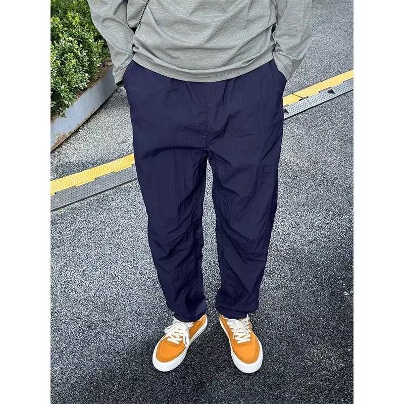 Functional overalls men's spring and autumn new elastic waist hiking pants micro cone slim-fit waterproof paratrooper pants charge pants - Image 1