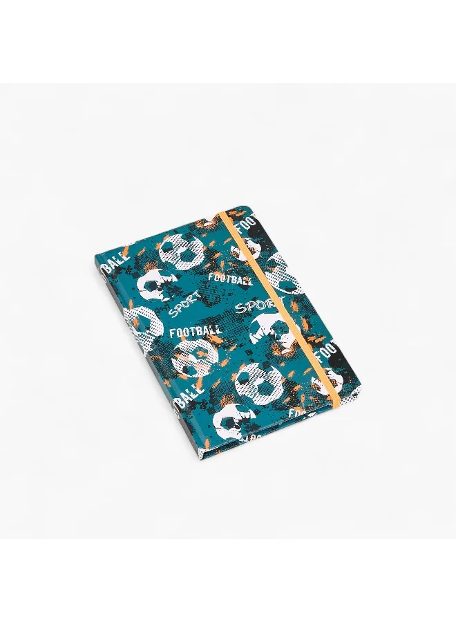 Lifestyle Stationery Set-Sport Print-1 Book, 1 Sticker, 1 Stencil And 2 Tapes- (Plastic) Green \ 22X21X1.7
