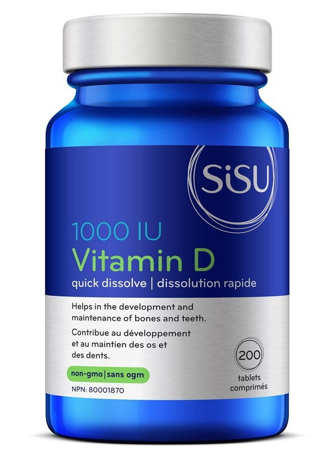 SISU Vitamin D 1000 Iu Family Size, 200 CT - Image 1