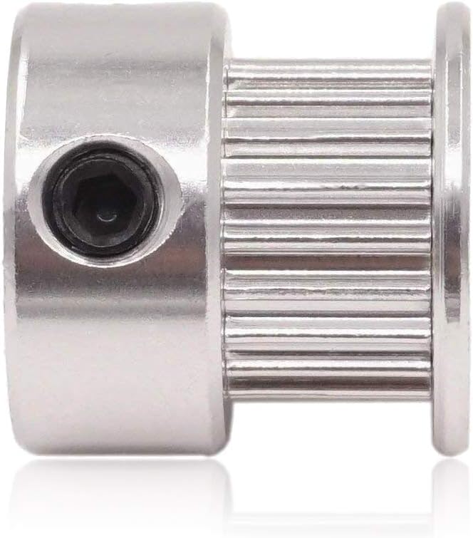 Saipor Saiper GT2 Timing Belt Pulley 20 Teeth Bore 8mm(5pcs), Aluminum Synchronous Wheel for 3D Printer - Image 2