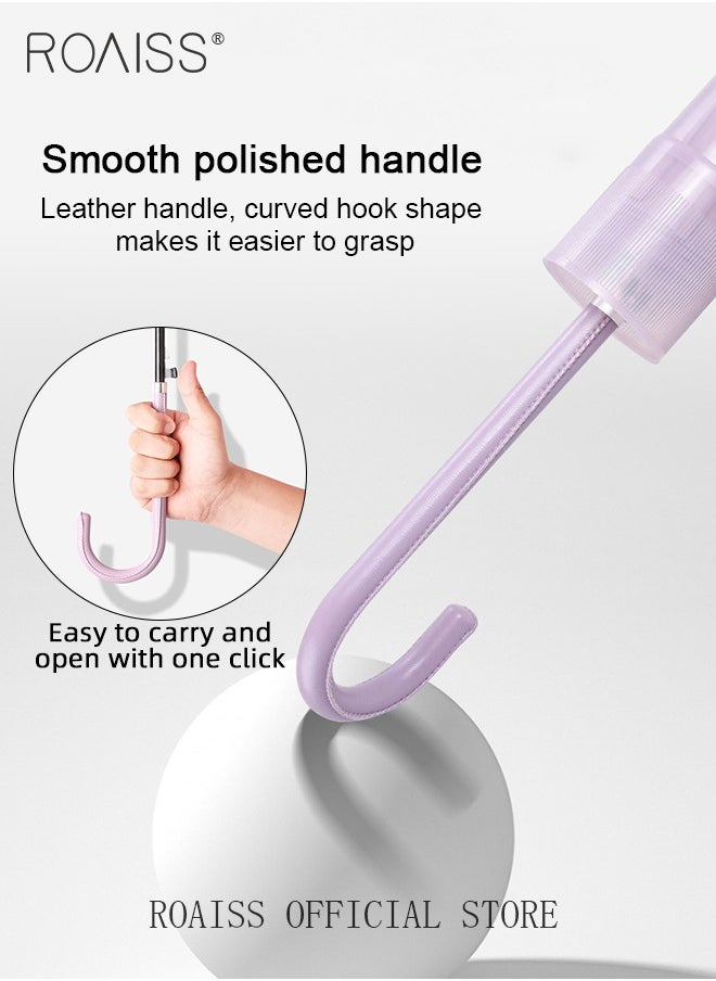 roaiss - Unisex Multifunctional Long-Handled Umbrella with Enlarged Surface Three-Layer Rainproof and Windproof Curved Hook for Easy Gripping 16-Rib Design for Rain and Sun - Image 1