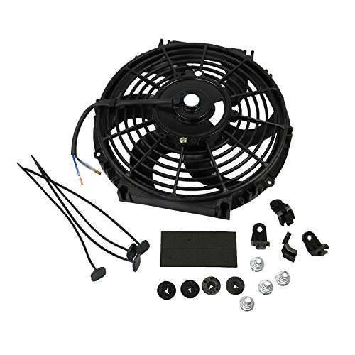 JDMSPEED New Universal Electric Radiator Slim Cooling Fan Push Pull 10" Inch 12v 80w 1750CFM - Image 2