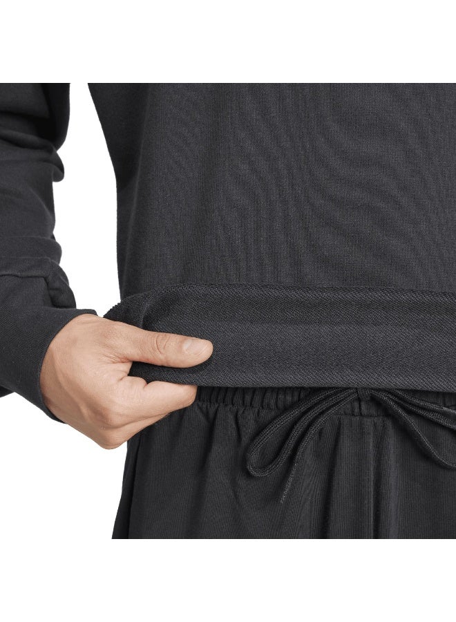 Adidas Adidas M 3S Ft Swt Black Training Sweatshirts For Men XS - Image 5
