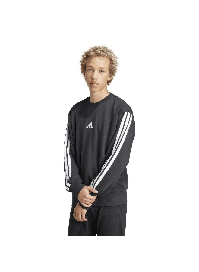 Adidas Adidas M 3S Ft Swt Black Training Sweatshirts For Men XS - Image 2