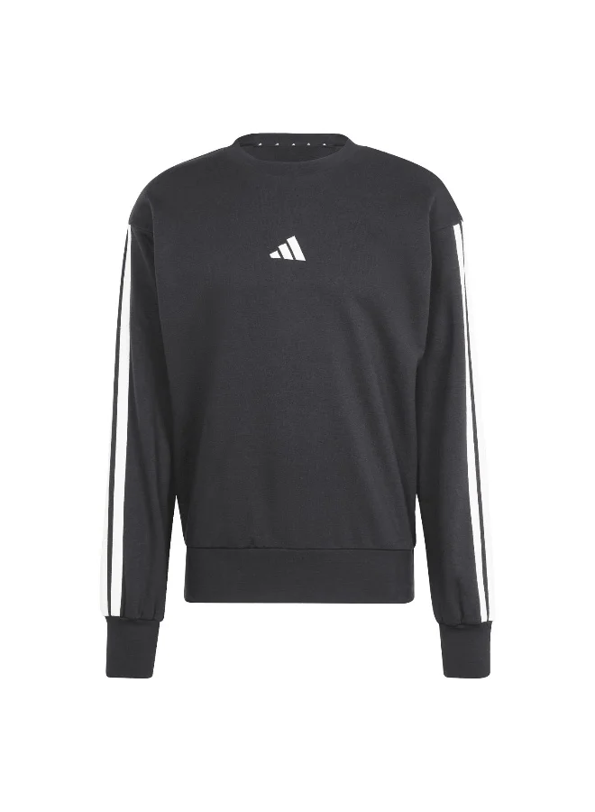 Adidas Adidas M 3S Ft Swt Black Sweatshirt (Long Sleeve) Sweatshirts For Men