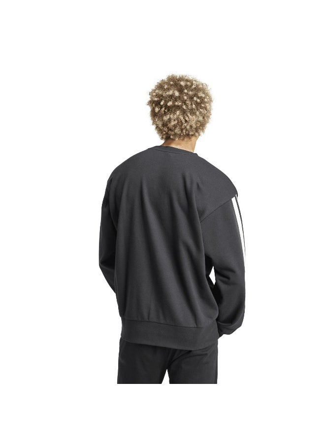 Adidas Adidas M 3S Ft Swt Black Training Sweatshirts For Men XS - Image 3