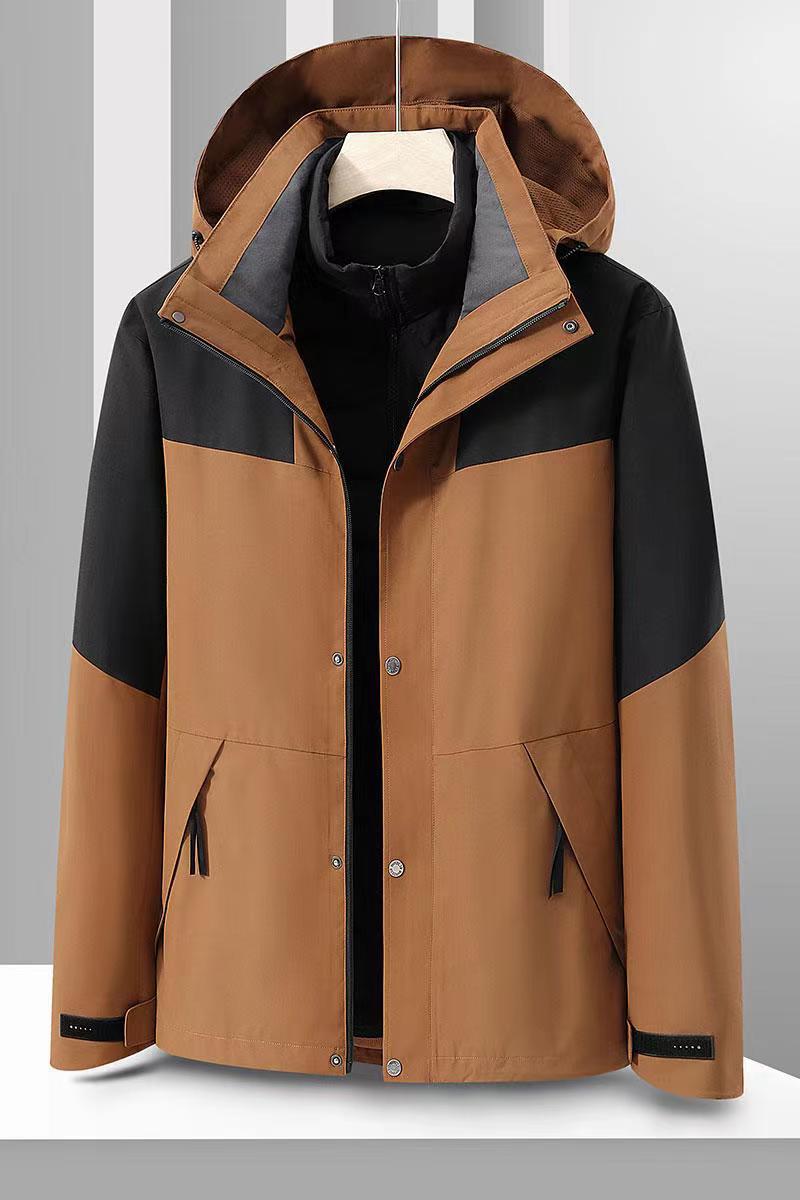 Down Jacket Women'S Outdoor Waterproof Windproof Detachable Men'S Three-In-One Two-Piece Down Jacket - Image 1
