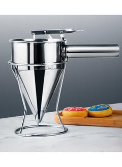 MAXQON Kitchen Pancake Batter Dispenser, Baking Funnel Stainless Steel Cake Decorating Tool  - Image 1