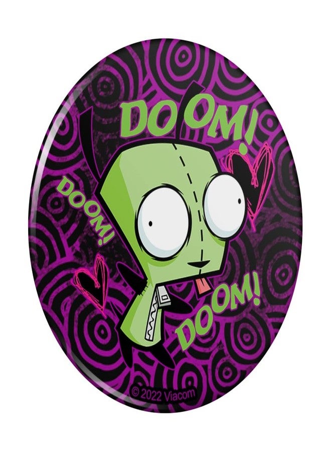 GRAPHICS & MORE Invader Zim Gir Doom Dance Pinback Button Pin - Image 1