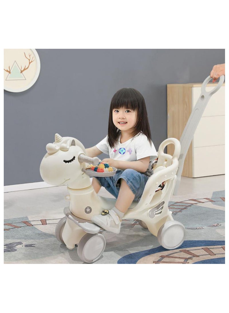 MissTiara Rocking Horse 3 IN 1 Baby Rocking Horse Ride On Toys for Toddler 1-6 Years Balance Bike Toys for Balance Bike with 4 Silence Wheels with Sunshade - Image 4