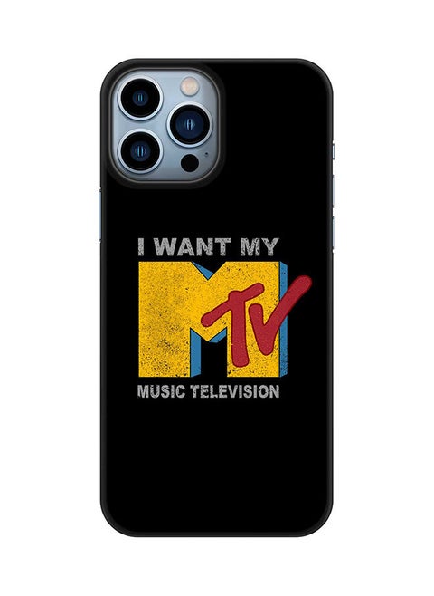 Case for Apple iPhone 14 Pro Max Slim Snap Classic Series Mobile Cover Hard PC Shield Matte Finish Print [Designed for Apple iPhone 14 Pro Max] - I want my mtv