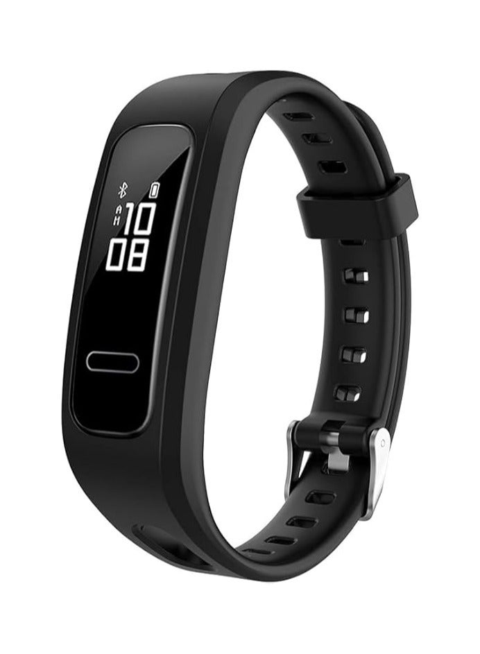 Silicone Watch Band Strap Compatible for Huawei Honor Band 4 Running Version/ Band 4e Smart Watch Bracelet Replacement  (Black)  - Image 1