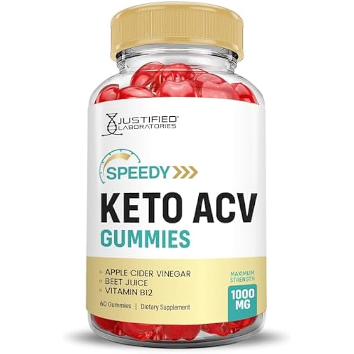 Justified Laboratories (3 Pack Speedy Keto ACV Gummies Advanced Formula 1000MG Speedy Keto Gummies Apple Cider Vinegar Formulated with Pomegranate Beet Juice Powder B12 Vegan Non GMO 180 Gummys - Image 5