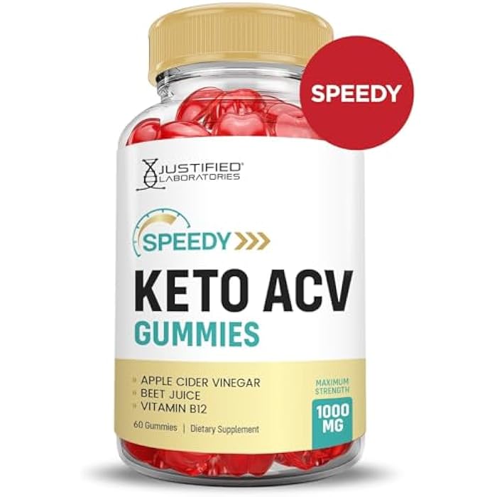 Justified Laboratories (3 Pack Speedy Keto ACV Gummies Advanced Formula 1000MG Speedy Keto Gummies Apple Cider Vinegar Formulated with Pomegranate Beet Juice Powder B12 Vegan Non GMO 180 Gummys - Image 4
