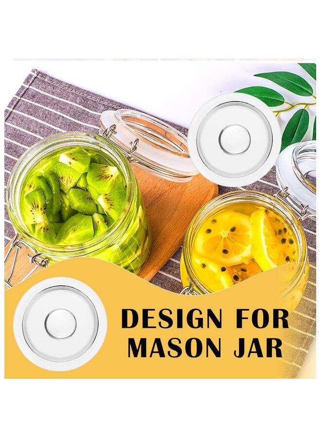 9 Pack Glass Fermentation Weight, Easy Grip Fermenting Weights Canning Weights and Pickling Glass Weight for Wide Mouth Mason, Clear - Image 4