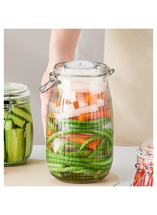 9 Pack Glass Fermentation Weight, Easy Grip Fermenting Weights Canning Weights and Pickling Glass Weight for Wide Mouth Mason, Clear - Image 5