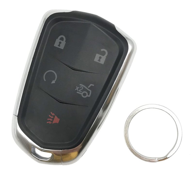 غطاء مفتاح سيارة مناسب لكاديلاك ATS CTS SRX XTS 5 أزرار بديل غلاف مفتاح السيارة الذكي الخارجي HYQ2AB، HYQ2EB (1)