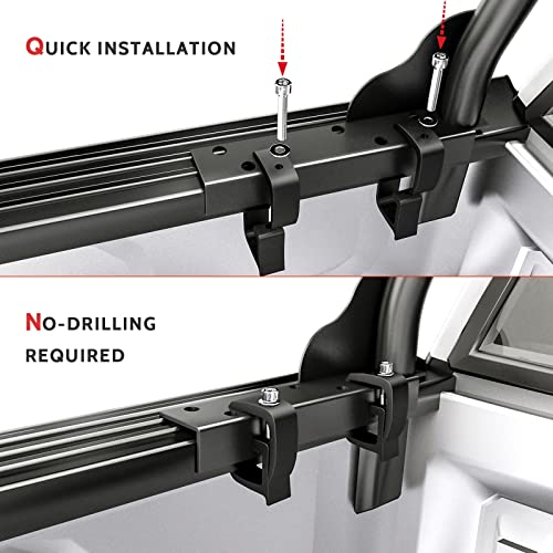 AA-Racks P-AC(4)-01 Set of 4 Aluminum C-Clamps for Non-Drilling Truck Rack & Camper Shell Installation-Black - Image 5