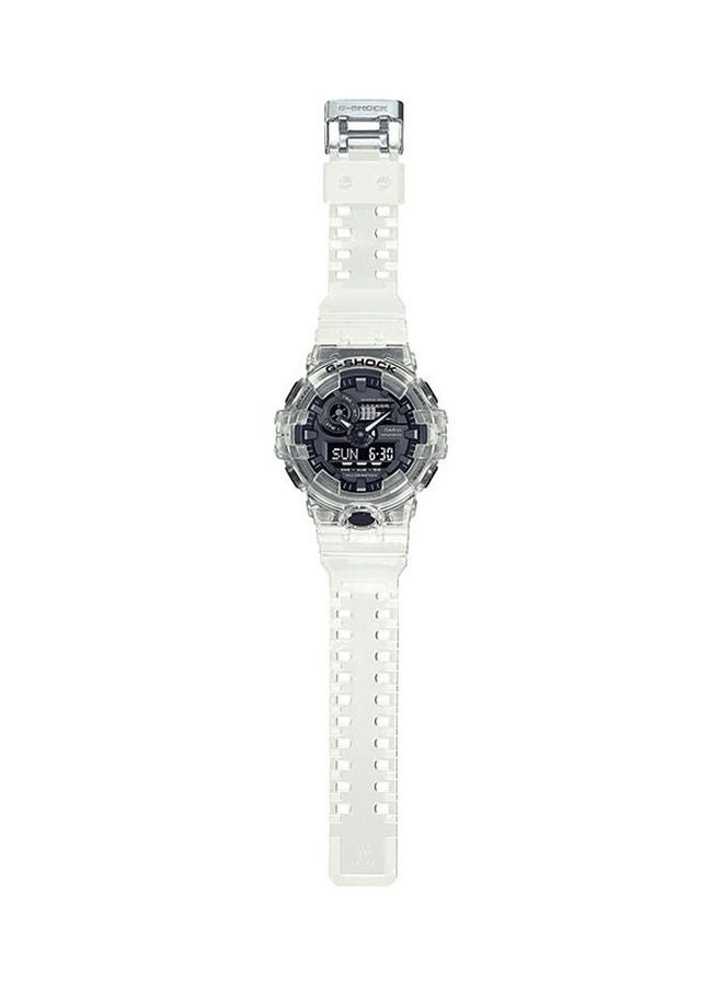 كاسيو ساعة يد بعقارب وسوار مطاطي طراز Ga-700Ske-7Adr رجال - Image 2