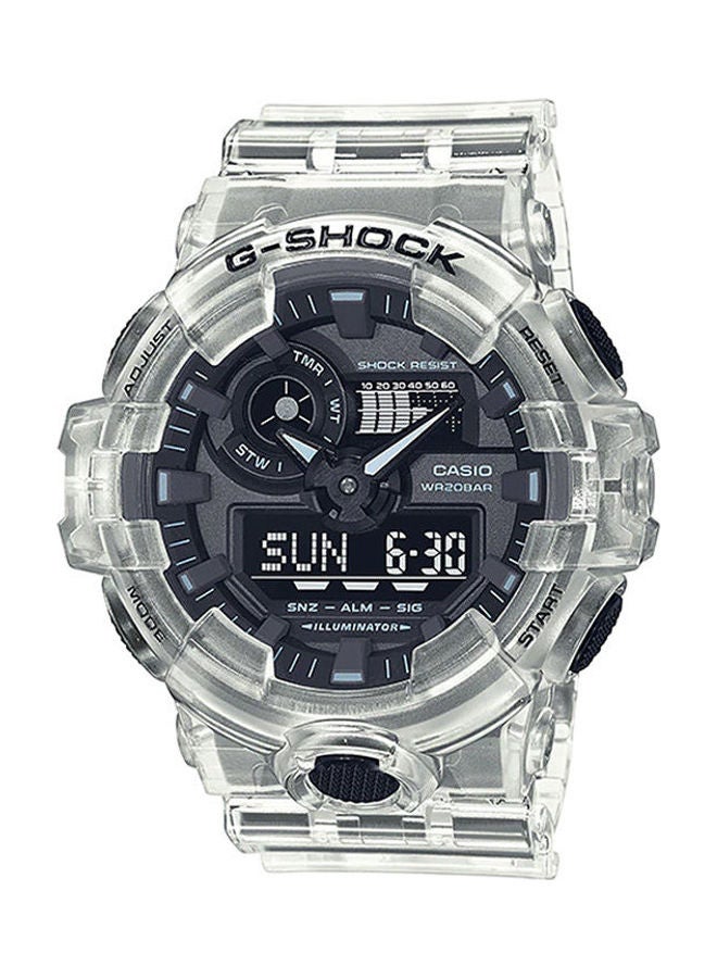 كاسيو ساعة يد بعقارب وسوار مطاطي طراز Ga-700Ske-7Adr رجال - Image 1