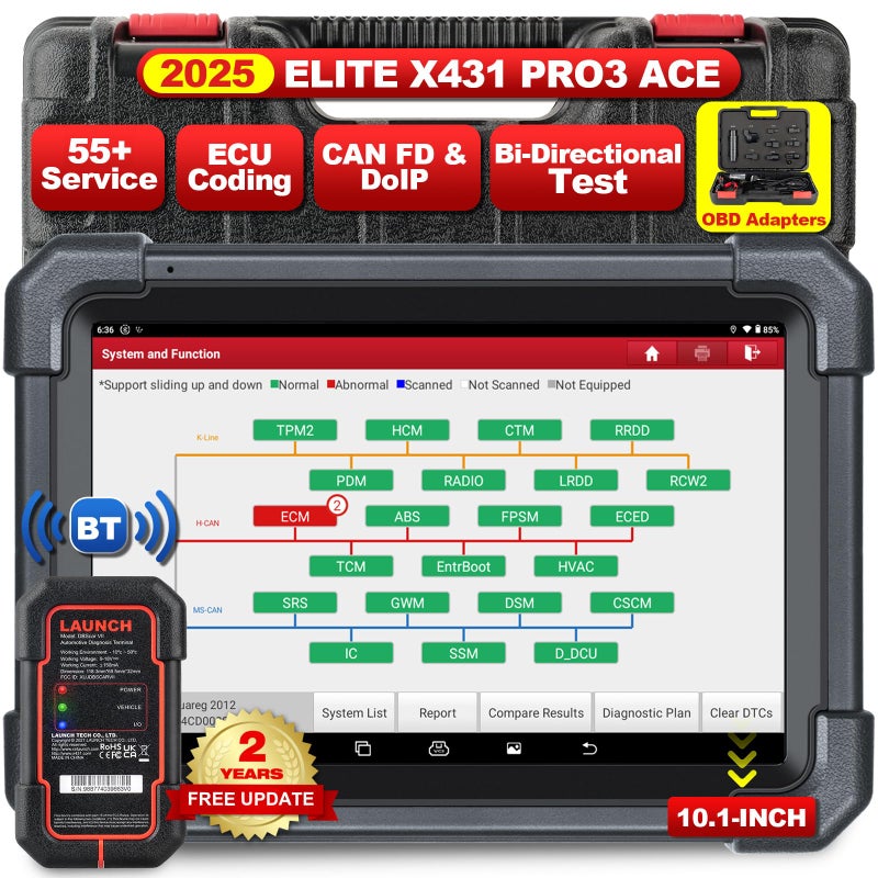 Launch 2024 X-431 PRO3 ACE Diagnostic Tool OBD2 Scanner - Image 1