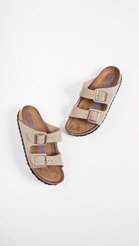 BIRKENSTOCK حذاء بيركنستوك أريزونا ببطانة ناعمة بلون التوب - مقاس EU 39 / مقاس النساء US 8-8.5 - Image 5