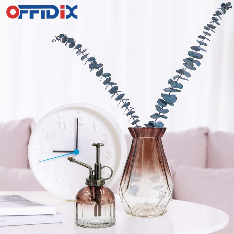 OFFIDIX Glass Vase Gradient Multicolor with Geometric Faceted Design Art Decorative Flower Vase for Wedding  Dinning  Bookshelf  Home Decoration or Gift - Image 5