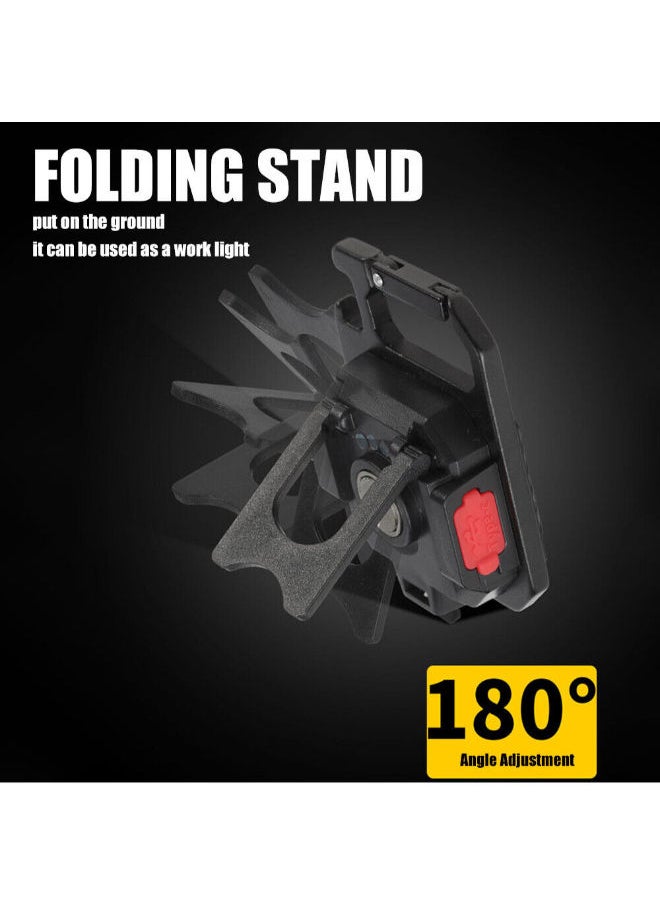 SHOPI - LED COB Flashlight,Keychain Light with Stand,500 Lumen Rechargeable Keychain Flashlights, 4 Light Modes Portable Pocket Light with Folding Bracket Bottle Opener for Camping,Emergency,Fishing - Image 1