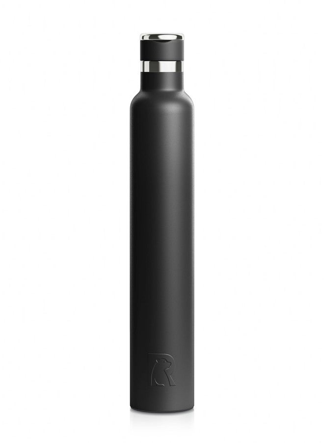 RTIC 26oz Journey Water Bottle Ceramic Lined Metal Stainless Steel Vacuum Insulated, BPA Free, Reusable, for Water, Hot and Cold Drinks, Travel, Sports, Camping, Black - Image 1