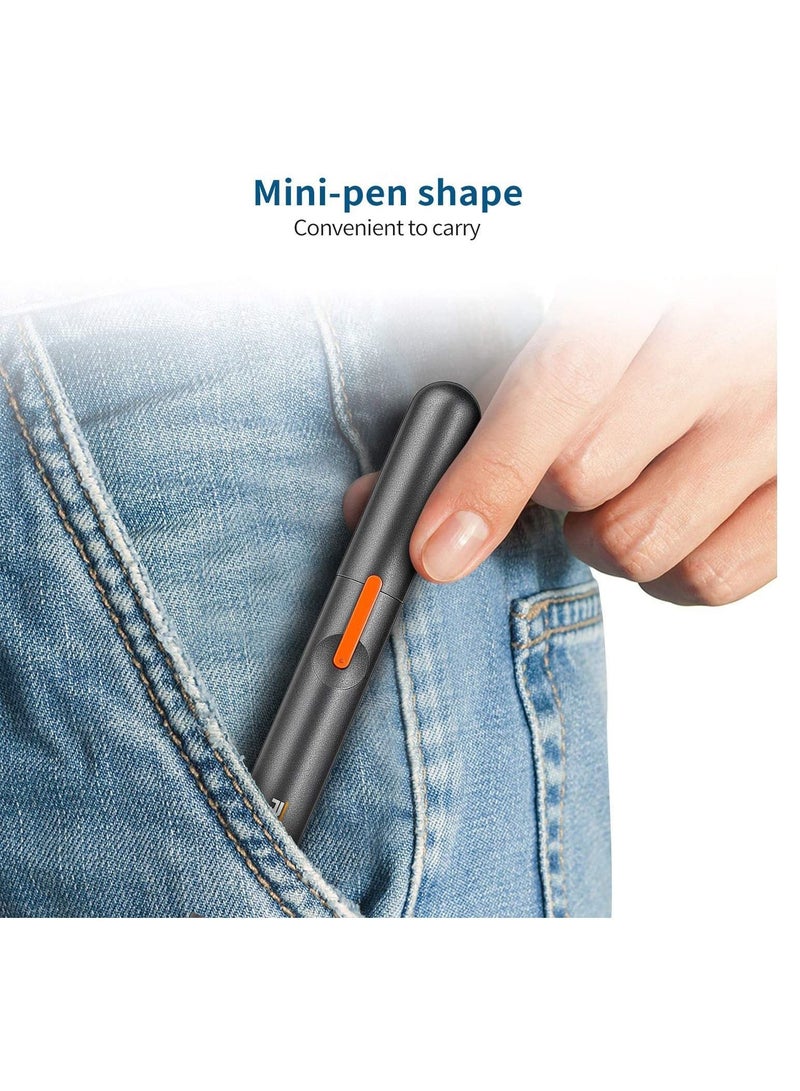 سيوسي ماكينة تشذيب شعر الأنف الكهربائية للرجال والنساء بحافة قابلة لإعادة الشحن غير مؤلمة حلاقة صغيرة للرقبة والحواجب والسوالف فضي - Image 5