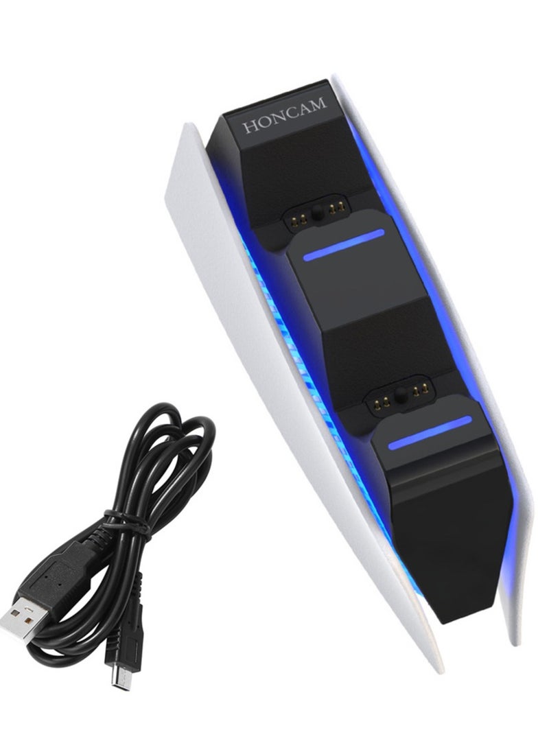 PS5 Charging Station | PS5 Controller Charger for Playstation 5 Dualsense Controller | USB Type C PS5 Charger Stand with LED Indicator