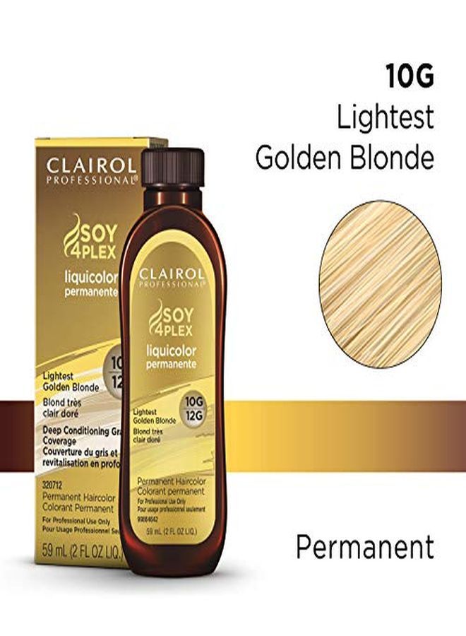 CLAIROL PROFESSIONAL صبغة شعر ليكوكولور دائمة للشعر الأشقر، 12 جرام/10 جرام أشقر ذهبي فاتح، 2 أونصة  - Image 2