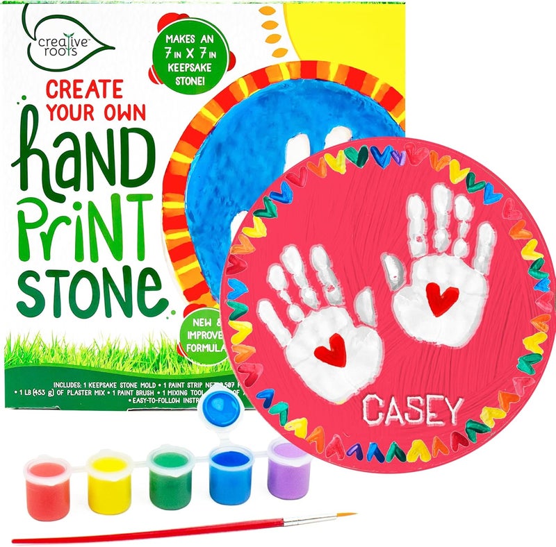 Creative Roots Create Your Own Handprint Stone by Horizon Group USA - Image 1