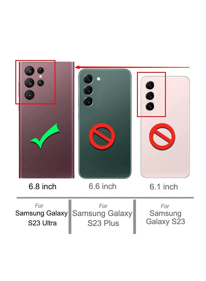 DUSALA Compatible with Samsung Galaxy S23 Ultra 5G (2 Pack) Glass Screen  Protector with Camera Lens Protector 6.8 Inch - Image 2